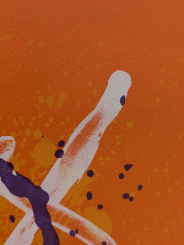 Cabalgada - Rojo Violeta (Litografía) - Joan  MIRO