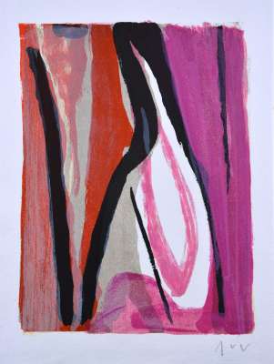 In their voices, the waters (Lithograph) - Bram   VAN VELDE