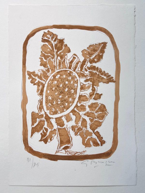 The Sunflower (Lithograph) - Georges BRAQUE