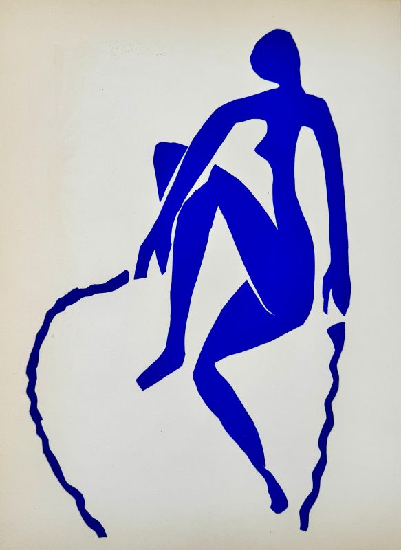 Nu bleu, la corde &agrave; sauter (Litografía) - Henri  MATISSE