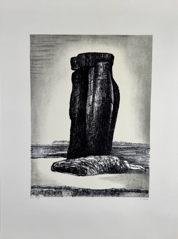 Stonehenge  Pl. 8 (Lithographie) - Henry  MOORE