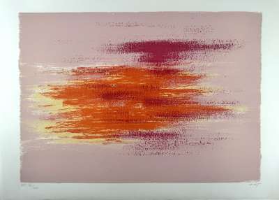 Ren&eacute; Laubi&egrave;s (1922-2006) // Composition IX (Litografía) -  Artistes Divers
