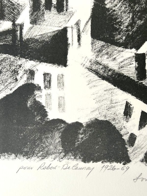 Robert Delaunay (1885-1941) // Fenêtre sur la ville (Farblithographie) -  Artistes Divers