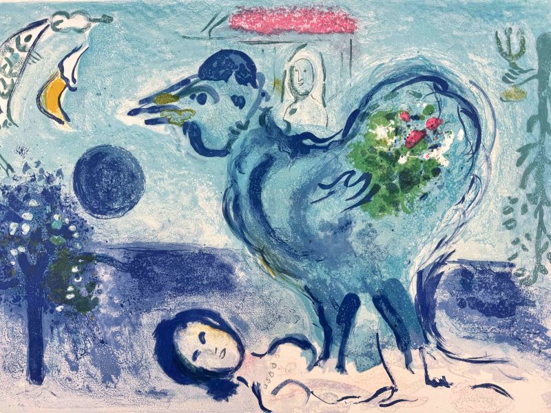 Paysage au Coq (Lithograph) — Marc CHAGALL — Front view