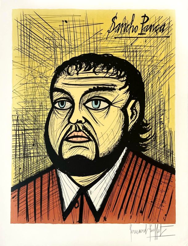 Sancho Pança (Lithographie) - Bernard BUFFET