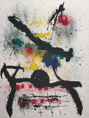 Ohne Titel (Farblithographie) - Joan  MIRO