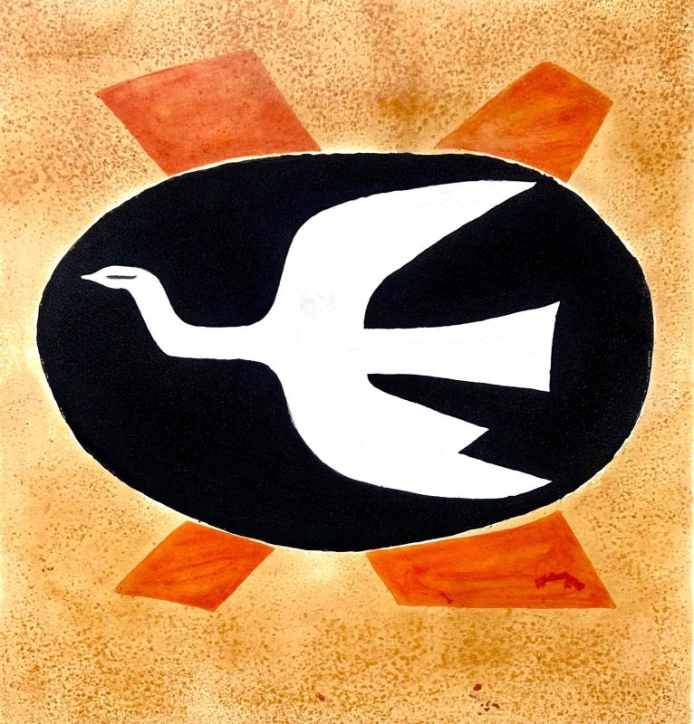L'oiseau de feu (Oiseau XIII) (Radierung) - Georges BRAQUE