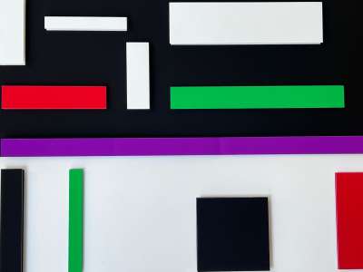 Geometric composition (Silkscreen) - Geneviève CLAISSE