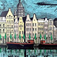 El Singel Amsterdam (Litografía) — Bernard BUFFET — Vista de detalle
