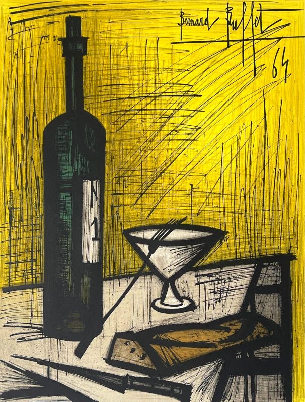 Bread and Wine (Lithograph) - Bernard BUFFET
