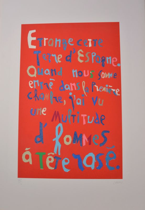 Journal d'un fou (Lithograph) - André LANSKOY