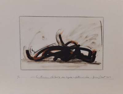Combinaison aléatoire de lignes indéterminées (Sérigraphie) - Bernar VENET