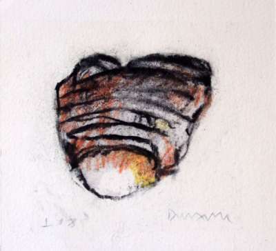 Masque (Fusain) - Jean-Jacques  DOURNON