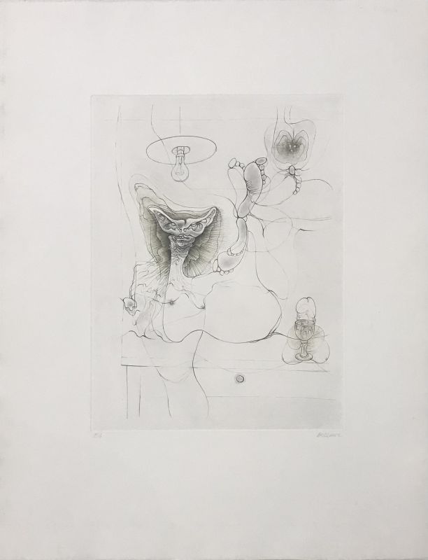 Madame is served (Engraving) - Hans BELLMER