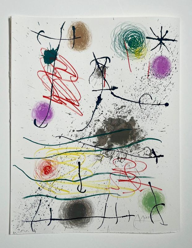 Quelques fleurs pour des amis (Litografía) - Joan  MIRO