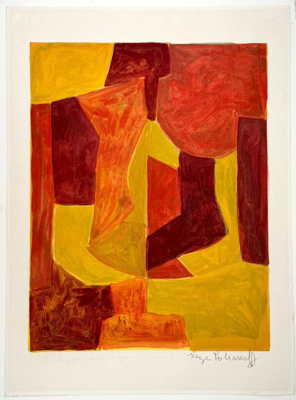 Composition orange L51 (Technique mixte (moderne)) — Serge POLIAKOFF