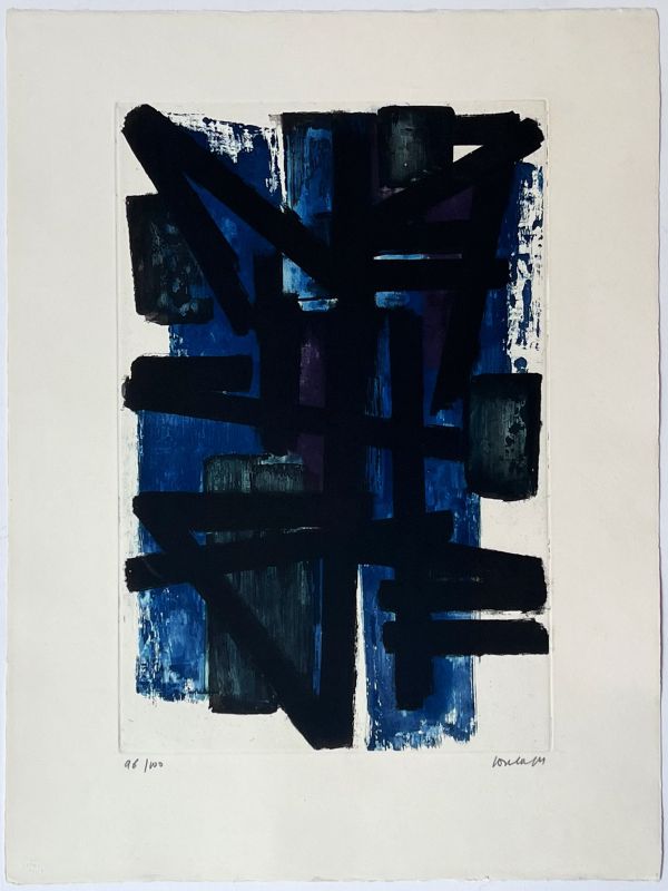 Eau-forte I (Eau-forte et aquatinte) - Pierre  SOULAGES