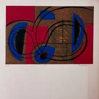 Jean PIAUBERT (1900-2002) // Composition abstraite (Farblithographie) — Artistes Divers