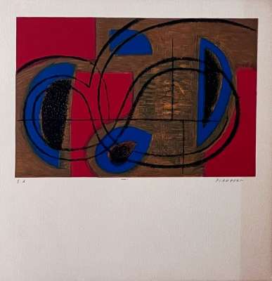 Jean PIAUBERT (1900-2002) // Composition abstraite (Litografía) -  Artistes Divers