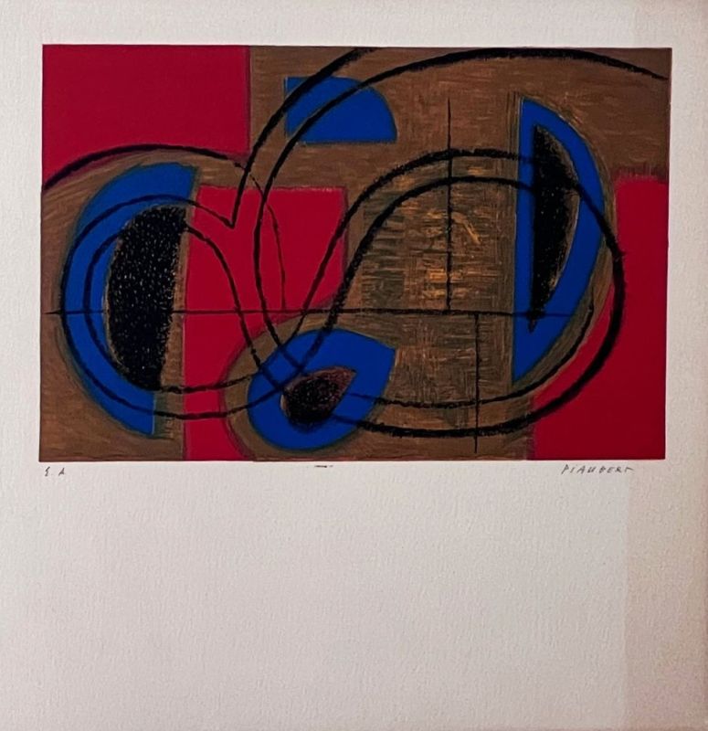 Jean PIAUBERT (1900-2002) // Composition abstraite (Farblithographie) — Artistes Divers