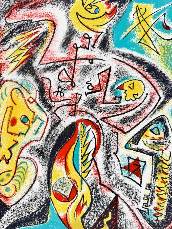 Ballet d'insectes (Farblithographie) — André MASSON — Detailansicht