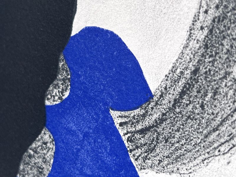 Dos p&aacute;jaros con nubes (Litografía) - Georges BRAQUE