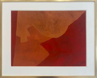 Composition orangée (Gouache (moderno)) - Serge  POLIAKOFF