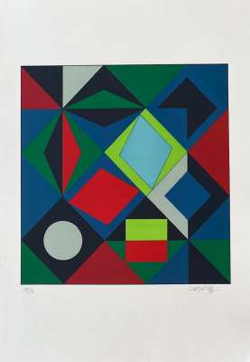 Sikra MC (Sérigraphie) - Victor  VASARELY