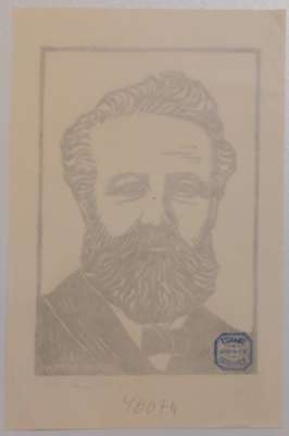Julie DUPRAS "Jules Verne" (Litografía) -  Artistes Divers