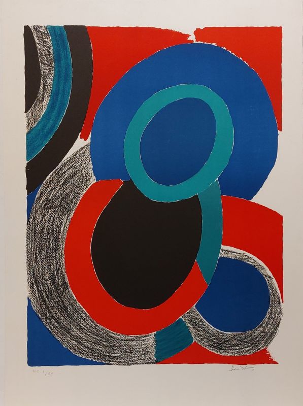 Night flight (Lithograph) - Sonia DELAUNAY