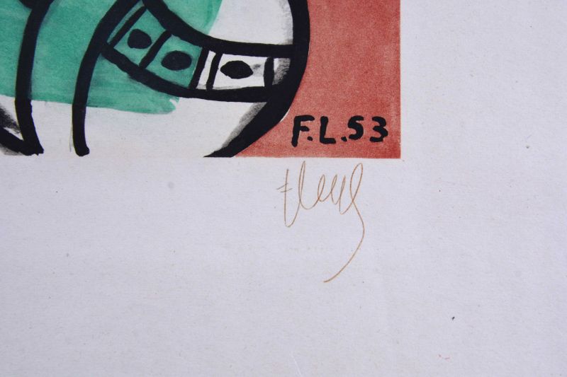 Die Parade (Farblithographie) - Fernand LEGER