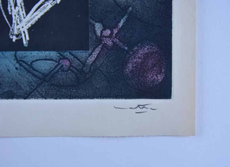 Les Voix (Radierung und Aquatinta) - Roberto  MATTA