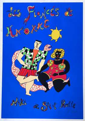 Les fiancés de Knokke (Serigrafía) - Niki DE SAINT PHALLE