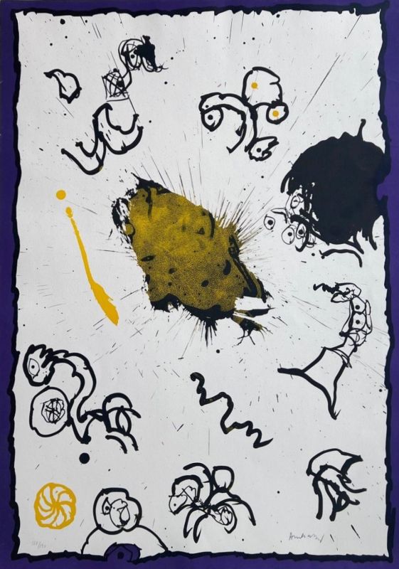 Première Primaire (Lithographie) - Pierre ALECHINSKY