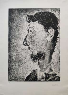 Portrait of Piero Crommelynck II (Etching and aquatint) - Pablo  PICASSO