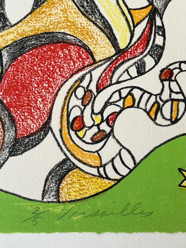 Le Pendu,  Carte Tarot n°12 (Lithographie) - Niki DE SAINT PHALLE