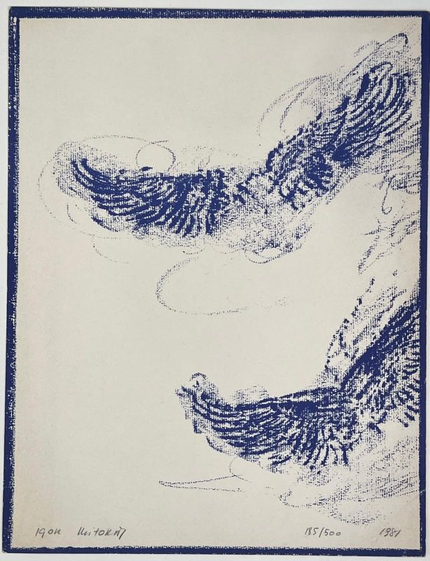 Igor MITORAJ (1944-2014) // Blue Wings (Lithograph) — Artistes Divers