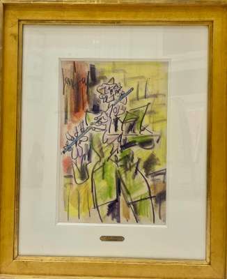 Der Querflötenspieler (Pastellfarben (Modern)) -  GEN PAUL