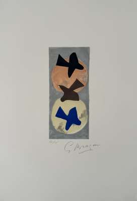 Soleil et Lune II (Lithographie) - Georges BRAQUE