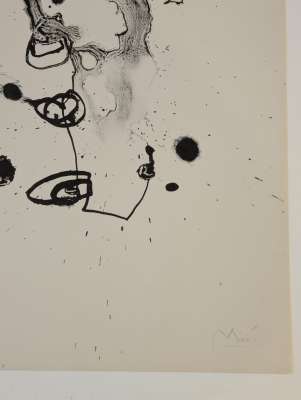 Série II, noir (Farblithographie) - Joan  MIRO