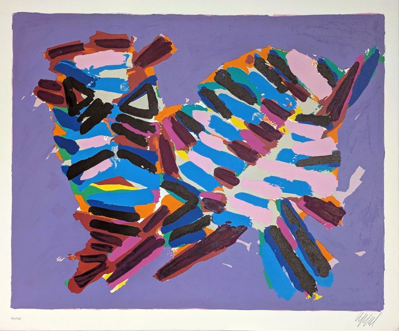 Innocent Cat (Litografía) - Karel APPEL