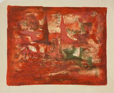 Embrasement (Lithographie) - Wou-ki  ZAO