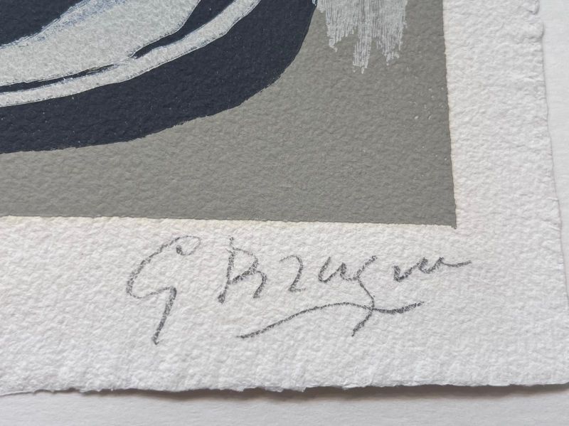 Si je mourais là-bas (Grabado en madera) - Georges BRAQUE