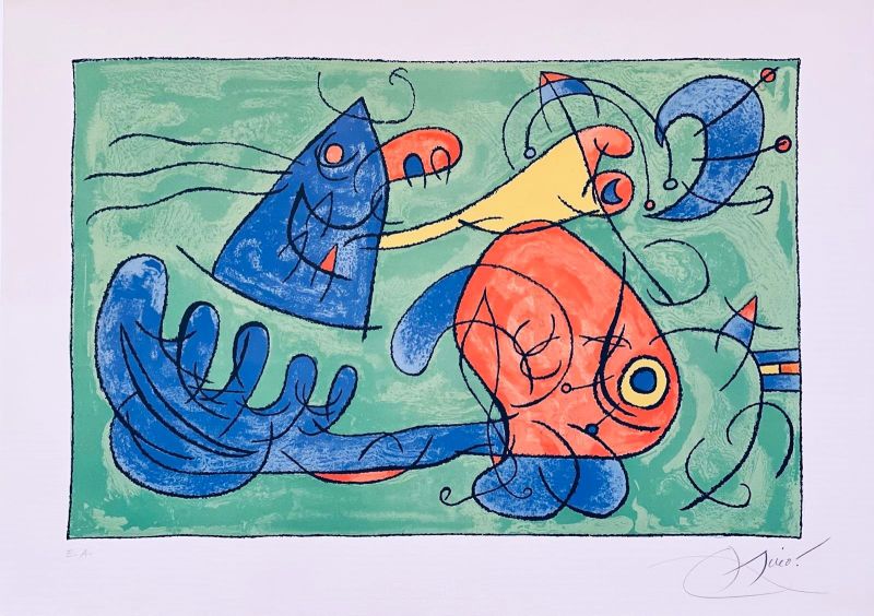 Ubu roi (planche 12) (Lithograph) - Joan  MIRO