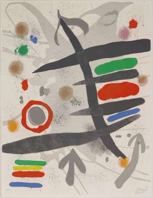 Les Perseides (Lithographie) - Joan  MIRO