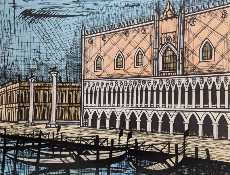 Le Palais des Doges (Lithographie) - Bernard BUFFET