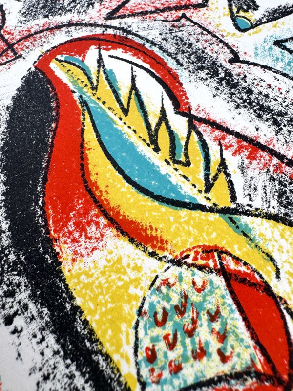 Ballet d'insectes (Farblithographie) — André MASSON — Detailansicht