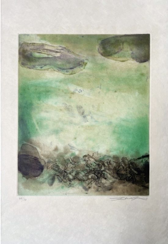 Canto Pisan (planche 8) (Eau-forte et aquatinte) - Wou-ki  ZAO