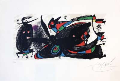 Bildhauer (Farblithographie) - Joan  MIRO