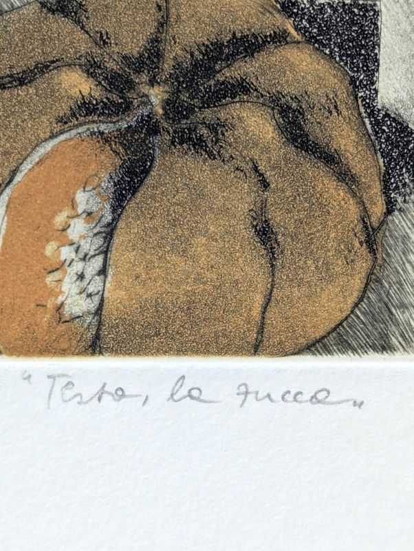 Testa la zucca (Aquatinte) - Annapia ANTONINI